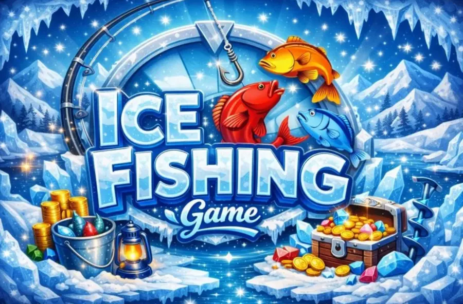 Ice fishing gambling game